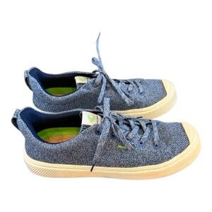Cariuma Blue Textured Sneakers laced